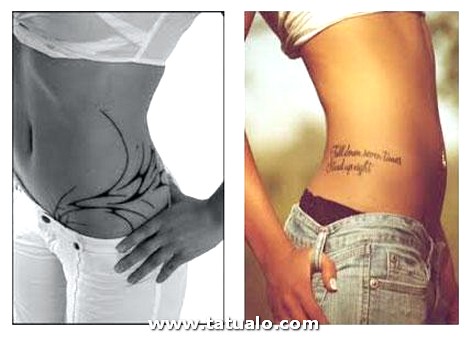 Dibujo tatuajes-mujeres-cintura