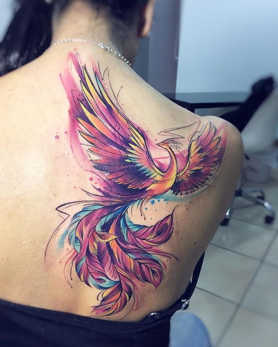 Dibujos para tatuar e imprimir Tatuajes Ave Fénix