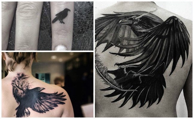 Dibujos para tatuar e imprimir Tatuajes Cuervos