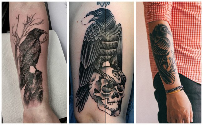 Dibujos para tatuar e imprimir Tatuajes Cuervos