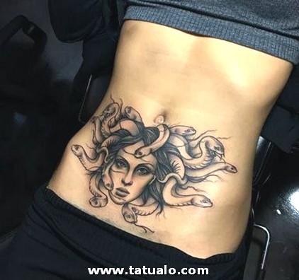 Dibujos para tatuar e imprimir Tatuajes Mujeres Abdomen