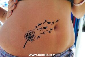 tatuajes mujeres abdomen 9