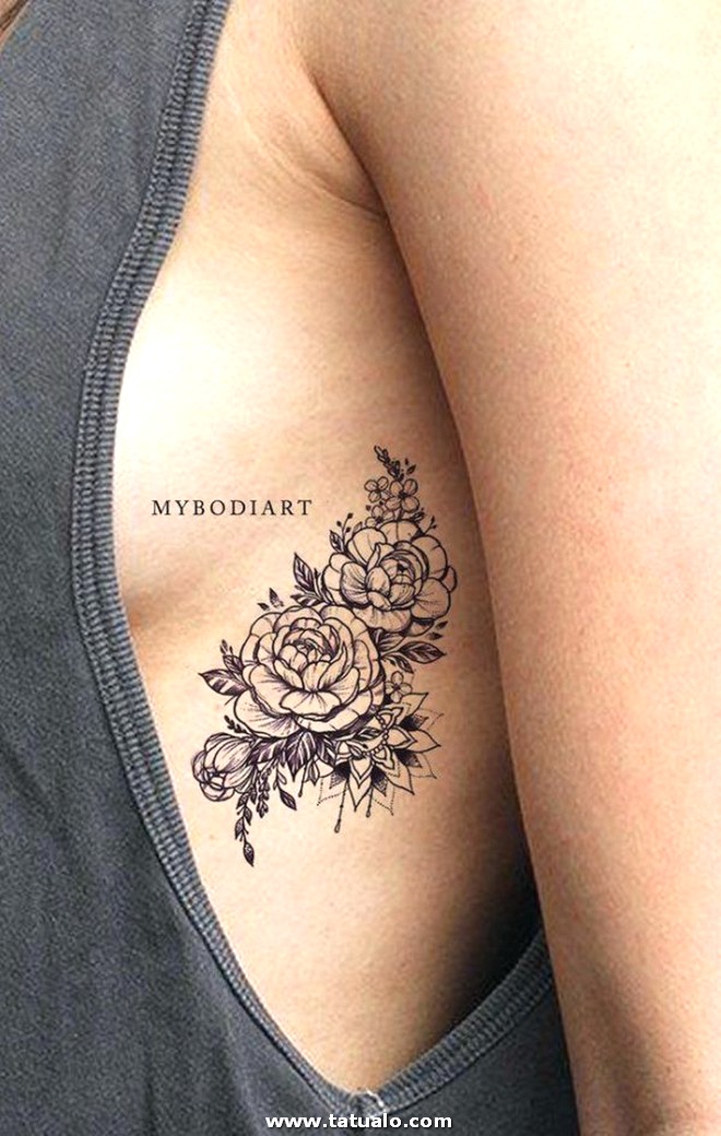 Dibujos para tatuar e imprimir Tatuajes Mujeres Costillas