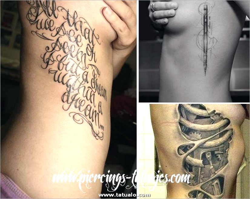 Dibujos para tatuar e imprimir Tatuajes Mujeres Costillas