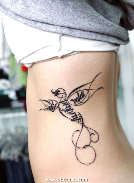 Dibujos para tatuar e imprimir Tatuajes Mujeres Costillas