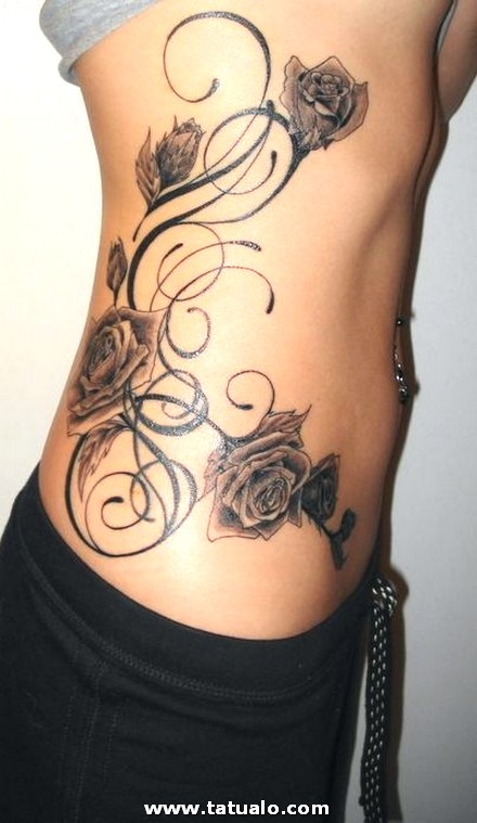 Dibujos para tatuar e imprimir Tatuajes Mujeres Costillas