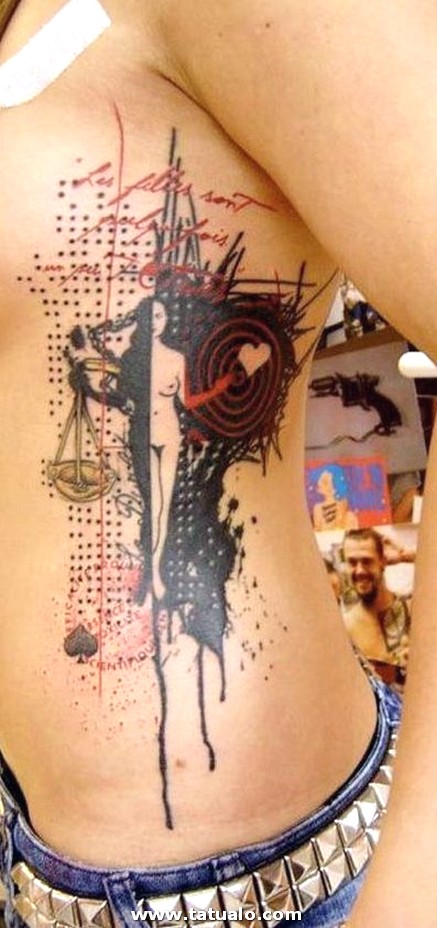 Dibujos para tatuar e imprimir Tatuajes Mujeres Costillas