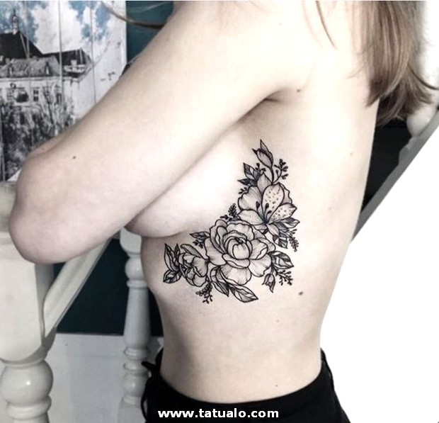Dibujos para tatuar e imprimir Tatuajes Mujeres Costillas