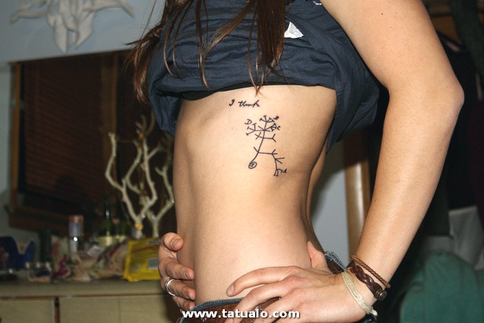 Dibujos para tatuar e imprimir Tatuajes Mujeres Costillas