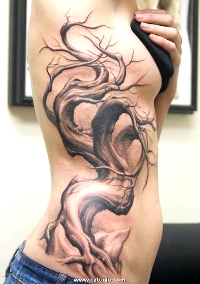 Dibujos para tatuar e imprimir Tatuajes Mujeres Costillas
