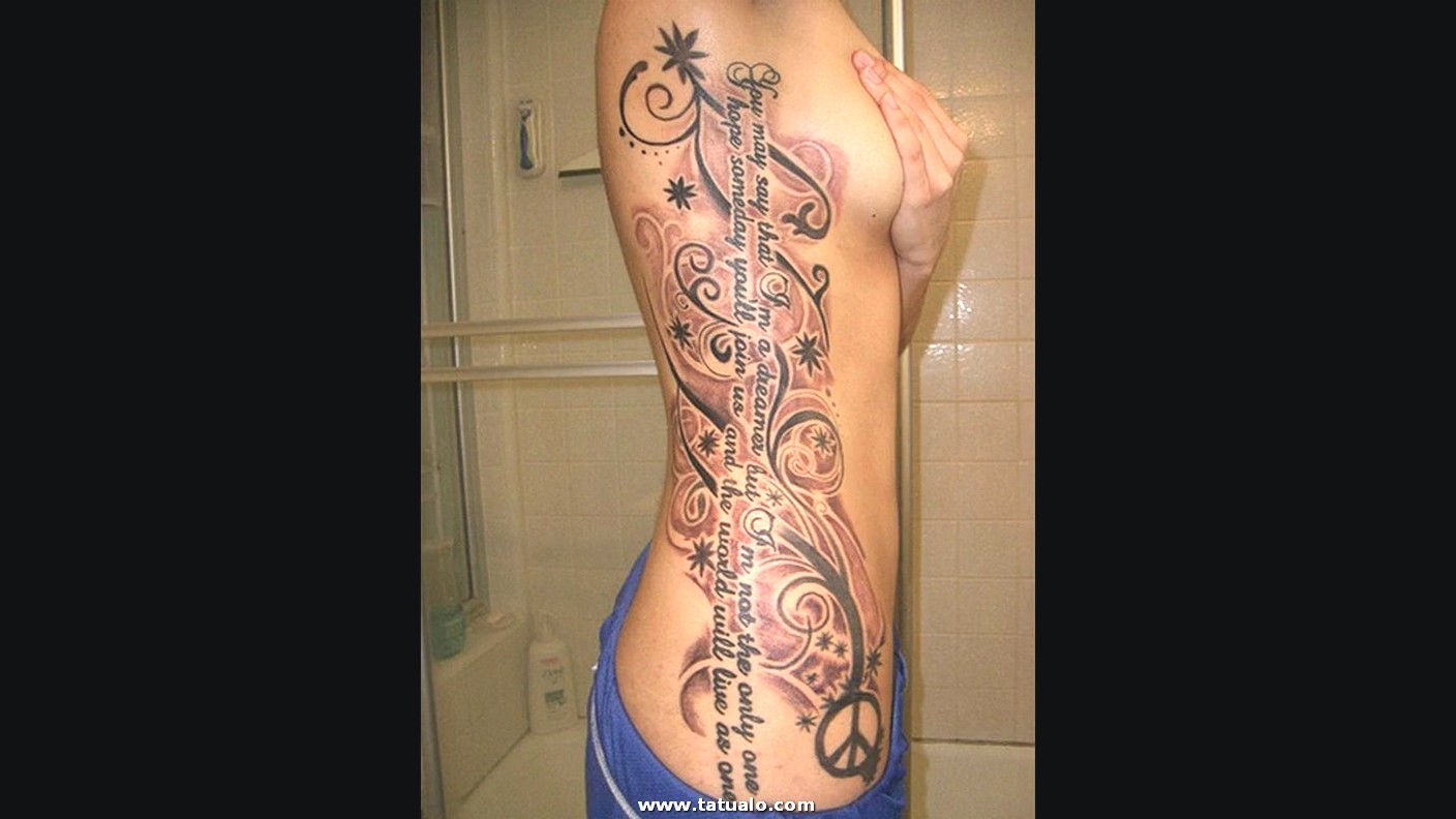 Dibujos para tatuar e imprimir Tatuajes Mujeres Costillas