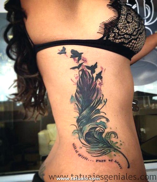 Dibujos para tatuar e imprimir Tatuajes Mujeres Costillas