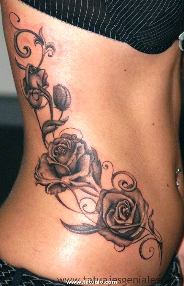 Dibujos para tatuar e imprimir Tatuajes Mujeres Costillas